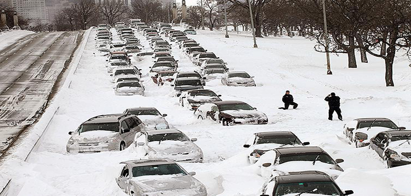ترافیک در برف- امداد خودرو تهران